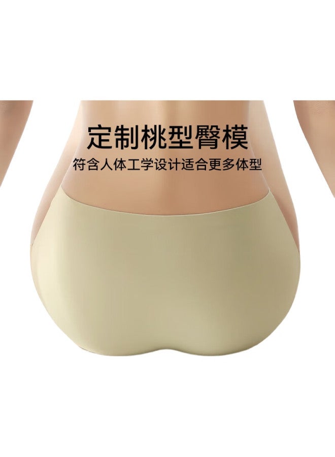 BONAS "Skin-Friendly Milk Skin" Seamless Women'S 7A Antibacterial Teenage Girls' Yoga Fitness Triangle Underwear 4-Pack - Image 1