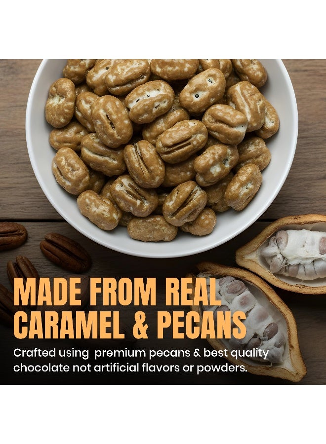Karish Pecan Caramel Dragee 50g – Crunchy Sweet Nut Snack – Made in UAE – Premium Pecan Coated in Caramel - Image 2