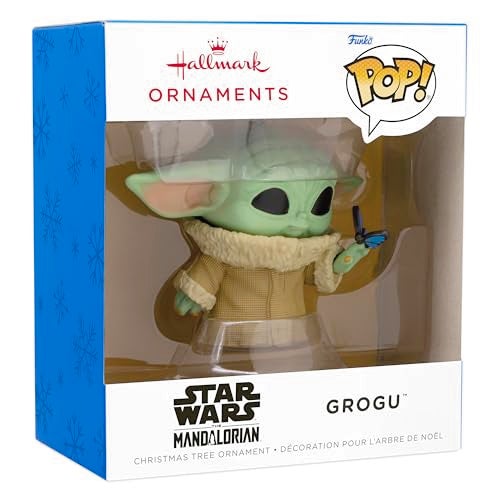 Hallmark Christmas Ornament, Star Wars: The Mandalorian Grogu with Butterfly Funko POP! Ornament, Gifts for Star Wars Fans - Image 3