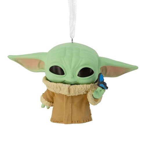 Hallmark Christmas Ornament, Star Wars: The Mandalorian Grogu with Butterfly Funko POP! Ornament, Gifts for Star Wars Fans - Image 4