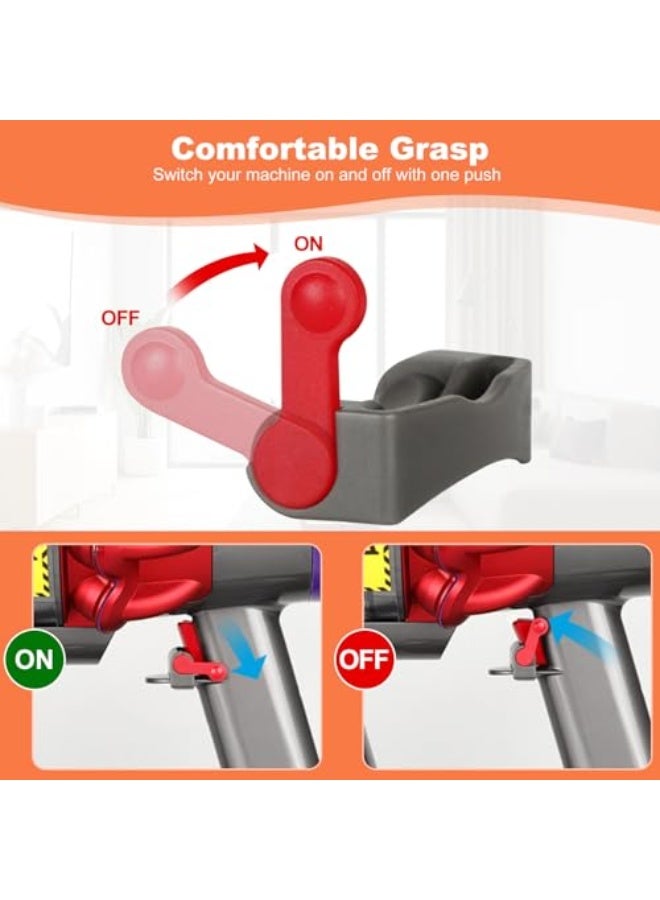 SHENGHUI 2pcs Power Button On/Off Control Clamp Switch Lock Compatible with Dyson Absolute/Motorhead V6 V8 V7 V10 V11 V15 Series Vacuum Cleaner, Trigger Lock, Gripping Fingers Free - Image 3