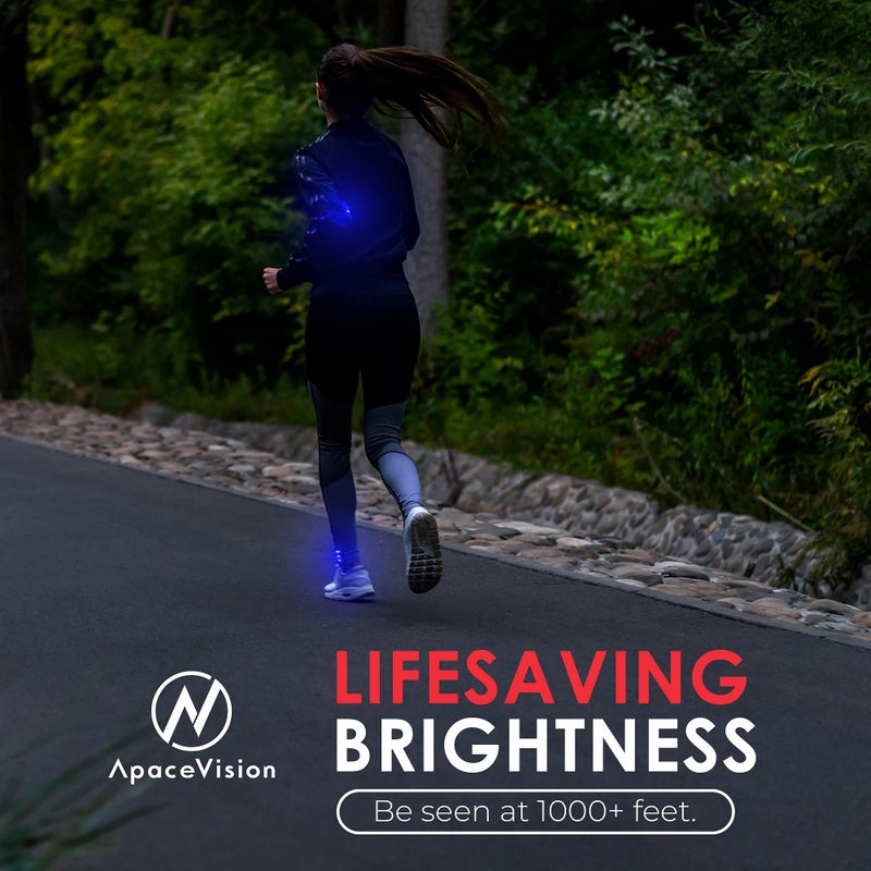 Apace Vision LED Safety Light (2 Pack) - Clip On Strobe/Running Lights for Runners, Dog, Bike, Walking, Boat, Kayak, Stroller and More - High Visibility Accessories for Your Reflective Gear, Bicycle - Image 3