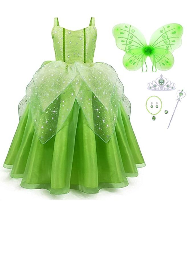 ISank Princess  Costumes Little Girls Dress Up Fancy Party with Accessories  - Image 1