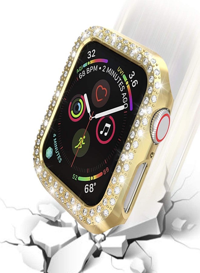 RICHONE [5-Pack] Protector Case Compatible with Apple Watch Series 3 Series 2 Series 1 38mm Cover, Without Screen Film, Double Row Bling Crystal Diamonds Protective Cover Bumper Frame Accessories (38mm) - Image 5