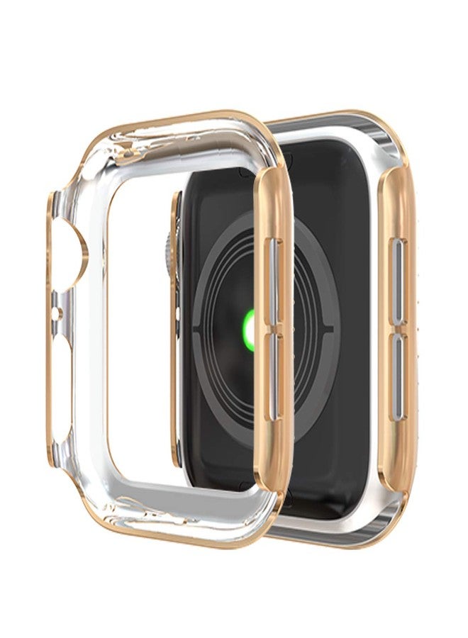 RICHONE [5-Pack] Protector Case Compatible with Apple Watch Series 3 Series 2 Series 1 38mm Cover, Without Screen Film, Double Row Bling Crystal Diamonds Protective Cover Bumper Frame Accessories (38mm) - Image 4