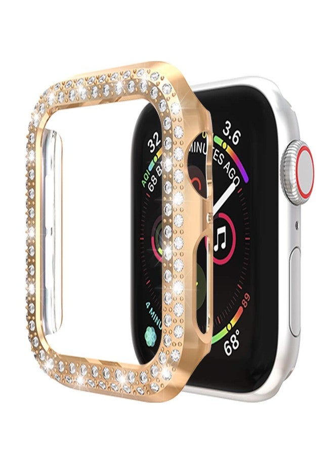 RICHONE [5-Pack] Protector Case Compatible with Apple Watch Series 3 Series 2 Series 1 38mm Cover, Without Screen Film, Double Row Bling Crystal Diamonds Protective Cover Bumper Frame Accessories (38mm) - Image 3