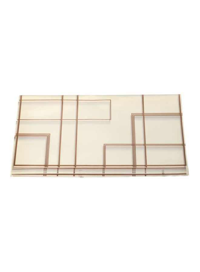 نيبمينينت مجموعة ورق تغليف هدايا مكونة من 20 قطعة بيج / بني - Image 1