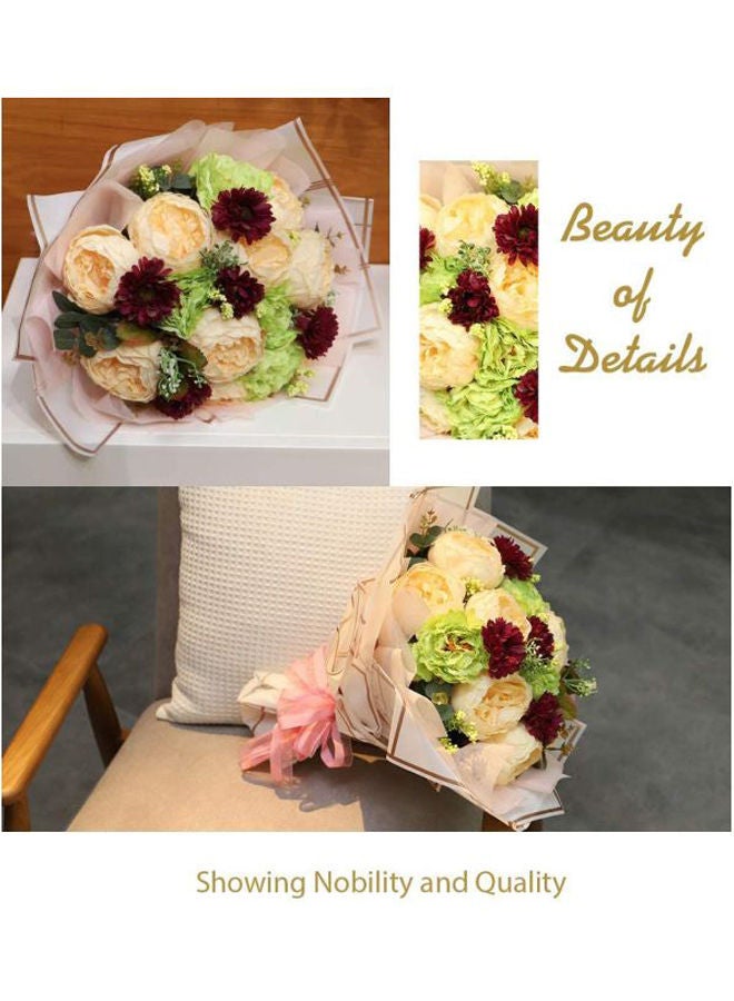 نيبمينينت مجموعة ورق تغليف هدايا مكونة من 20 قطعة بيج / بني - Image 4