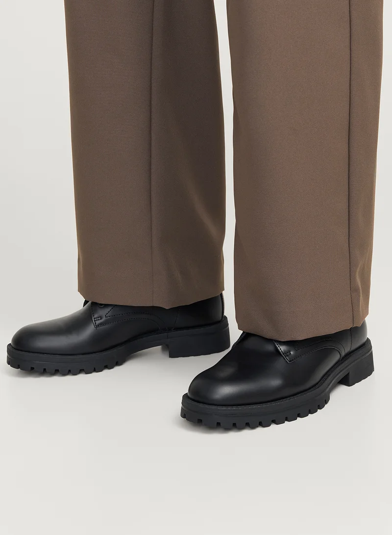 جاك اند جونز Camden Pu Lace Up Casual Boots