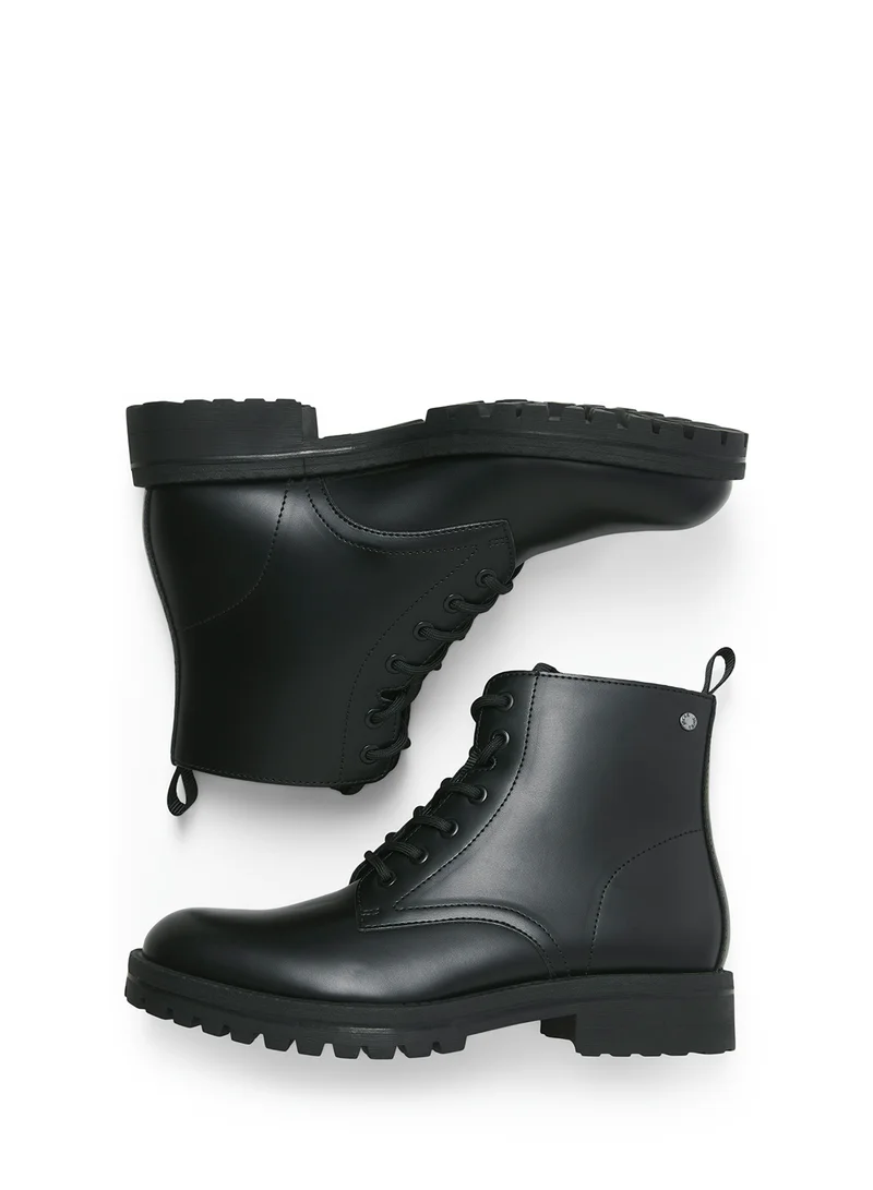 جاك اند جونز Camden Pu Lace Up Casual Boots