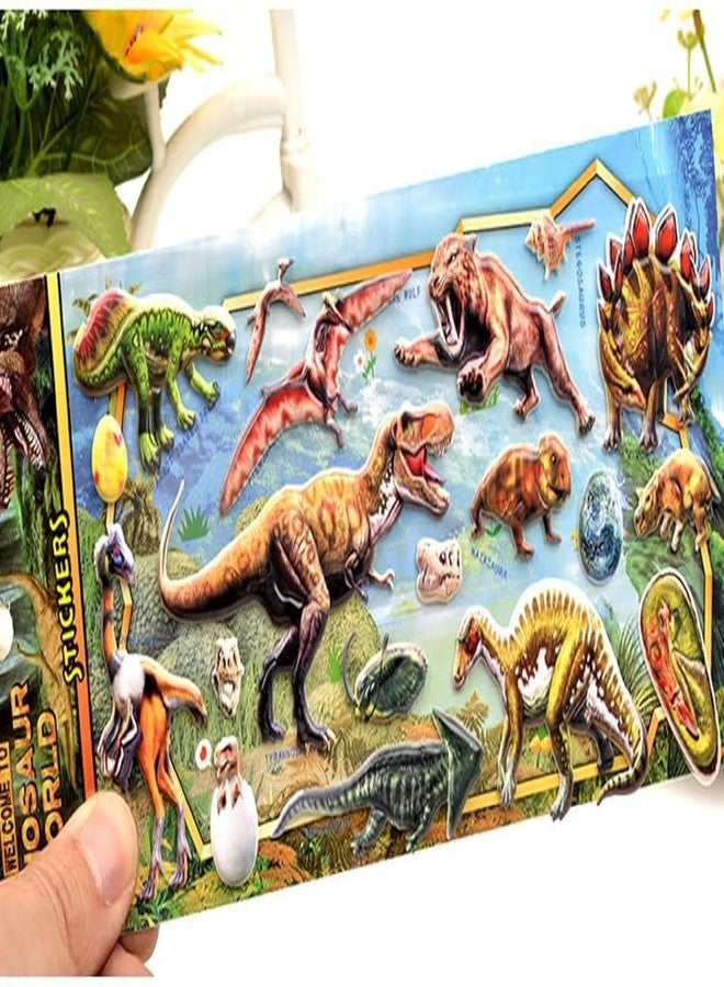 PROBABE Dinosaur Sticker Set for Kids - 4 Sheets Realistic 3D Dinosaur Stickers,Perfect for Scrapbooking, School Projects, Party Favors, and Crafts. Fun and Educational Stickers for Boys and Girls - Image 5