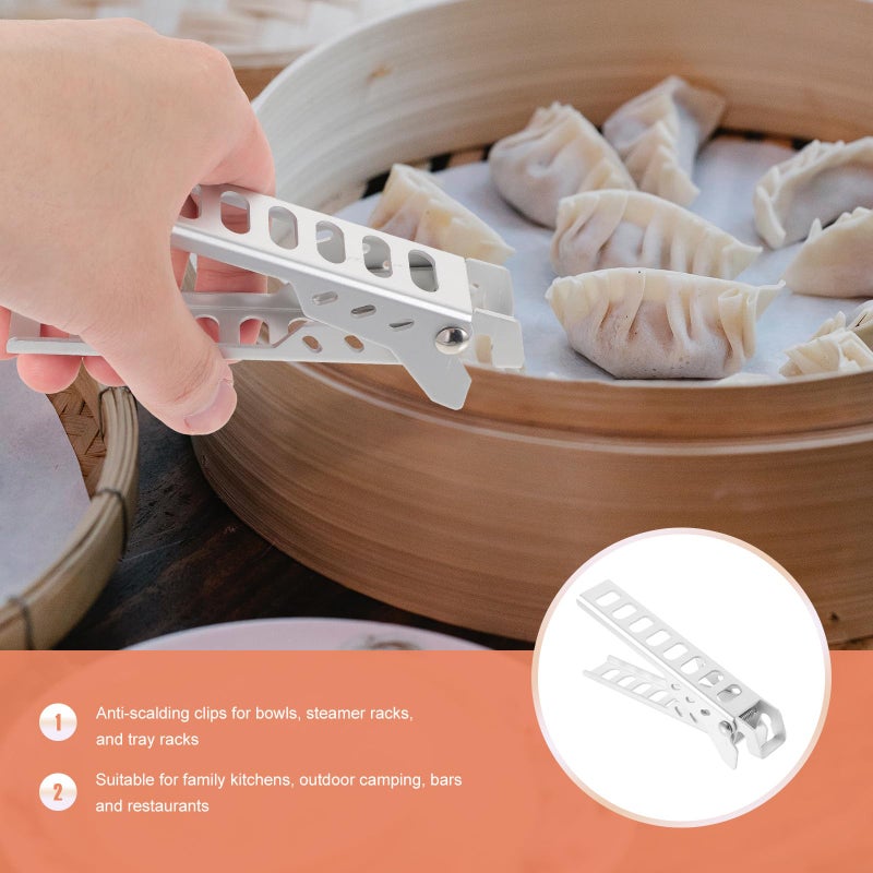 Aluminum Alloy Heat Resistant Non Slip Pan Clamp Pot Clip For Microwave And Outdoor Cooking - Image 5