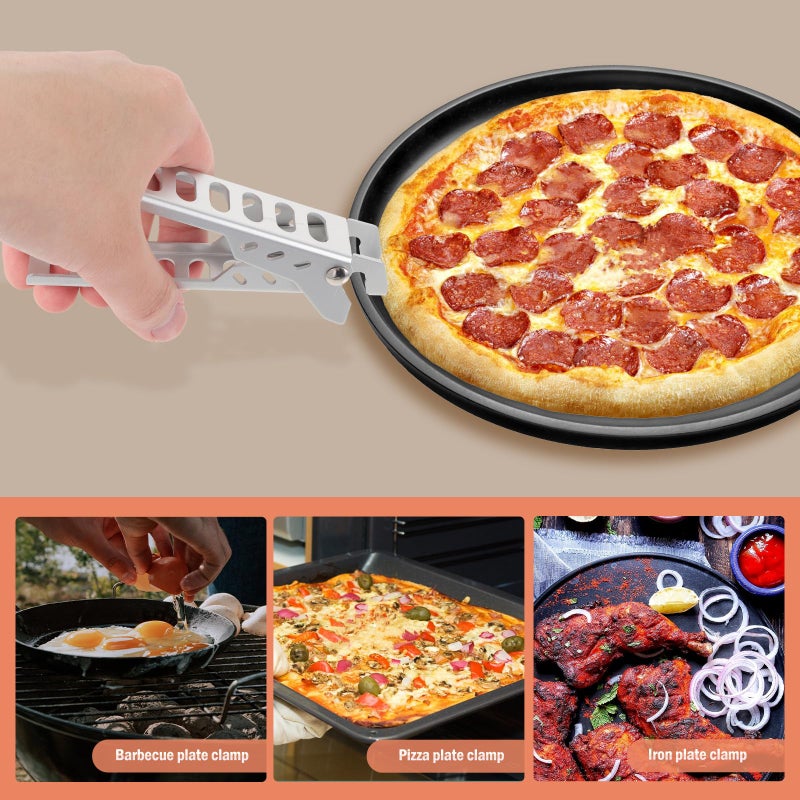 Aluminum Alloy Heat Resistant Non Slip Pan Clamp Pot Clip For Microwave And Outdoor Cooking - Image 4