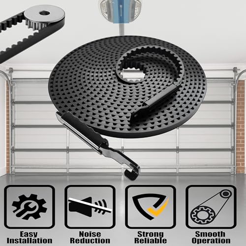 Blesseras Garage Door Belt 41A5250 Replacement for 7ft Door Compatible with Chamberlain/LiftMaster Garage Door Opener, Quite Drive Belt, Total Length 237 '' - Image 4