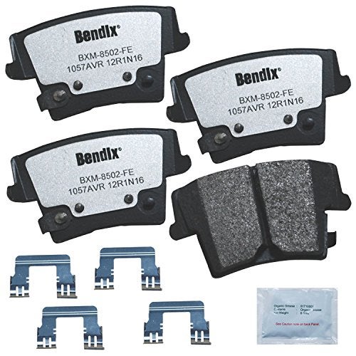 Bendix Fleet Metlok PBD1057AVR Semi-Metallic Rear Brake Pads for Dodge Charger 2014-2006, Magnum 2008-2006 - Image 1