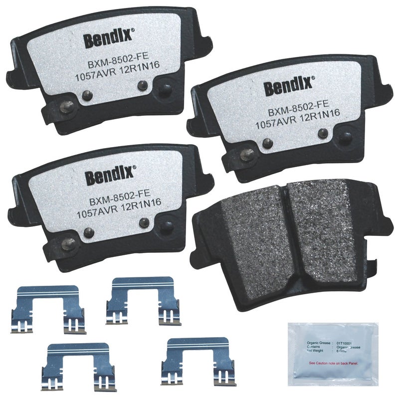 Bendix Fleet Metlok PBD1057AVR Semi-Metallic Rear Brake Pads for Dodge Charger 2014-2006, Magnum 2008-2006 - Image 4
