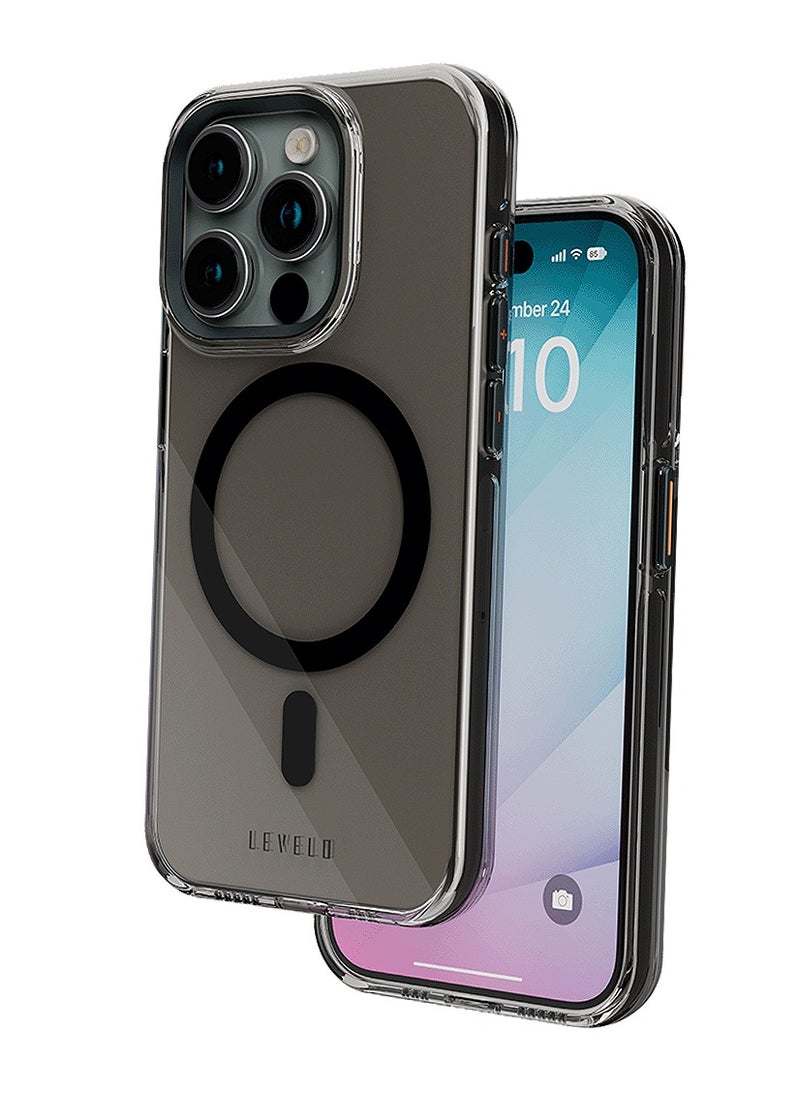 LEVELO iPhone 15 Pro MagSafe Hard Case Levelo Allure 3H Anti-Scratch  - Image 1