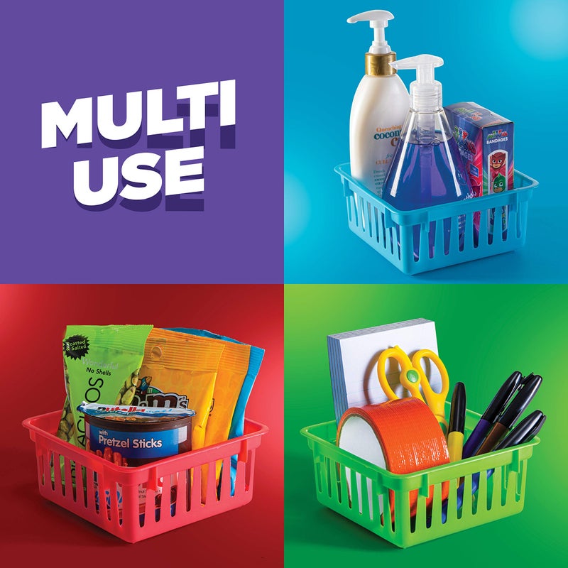 PREXTEX Classroom Storage Baskets Crayon and Pencill Container - Classroom Organization - Crayon Holder - Storage Basket, Shelf & Desk Organizer - Classrooms, Office Desk, Small Desk, and Toy Storage - Image 3