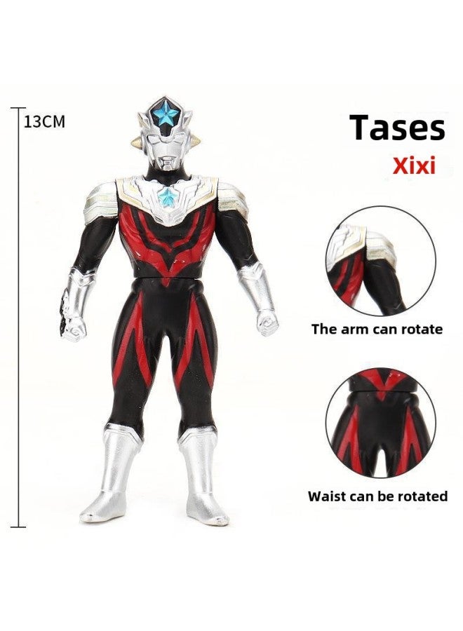 13CM Ultraman Soft Plastic Tiga Style Maltos Galaxy Zero Tiga Superman Children's Hot Toys Wholesale-Color:28. Tattaes - Image 1