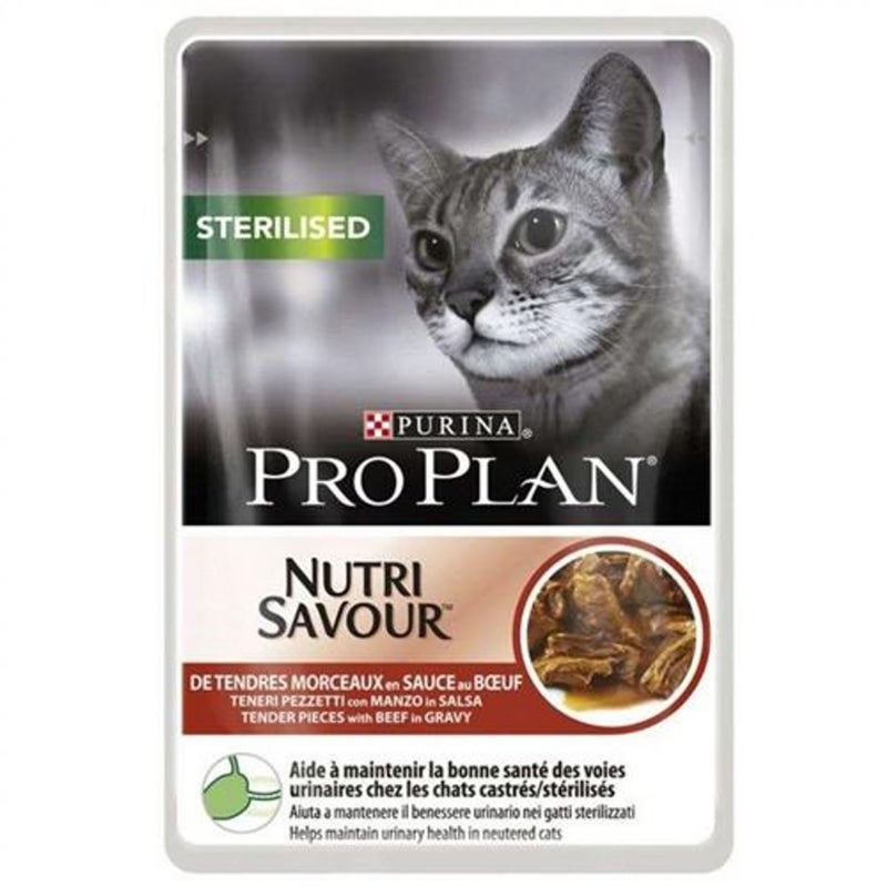 Pro Plan Adult Sterilized - Beef in Gravy - Pouch - 85g