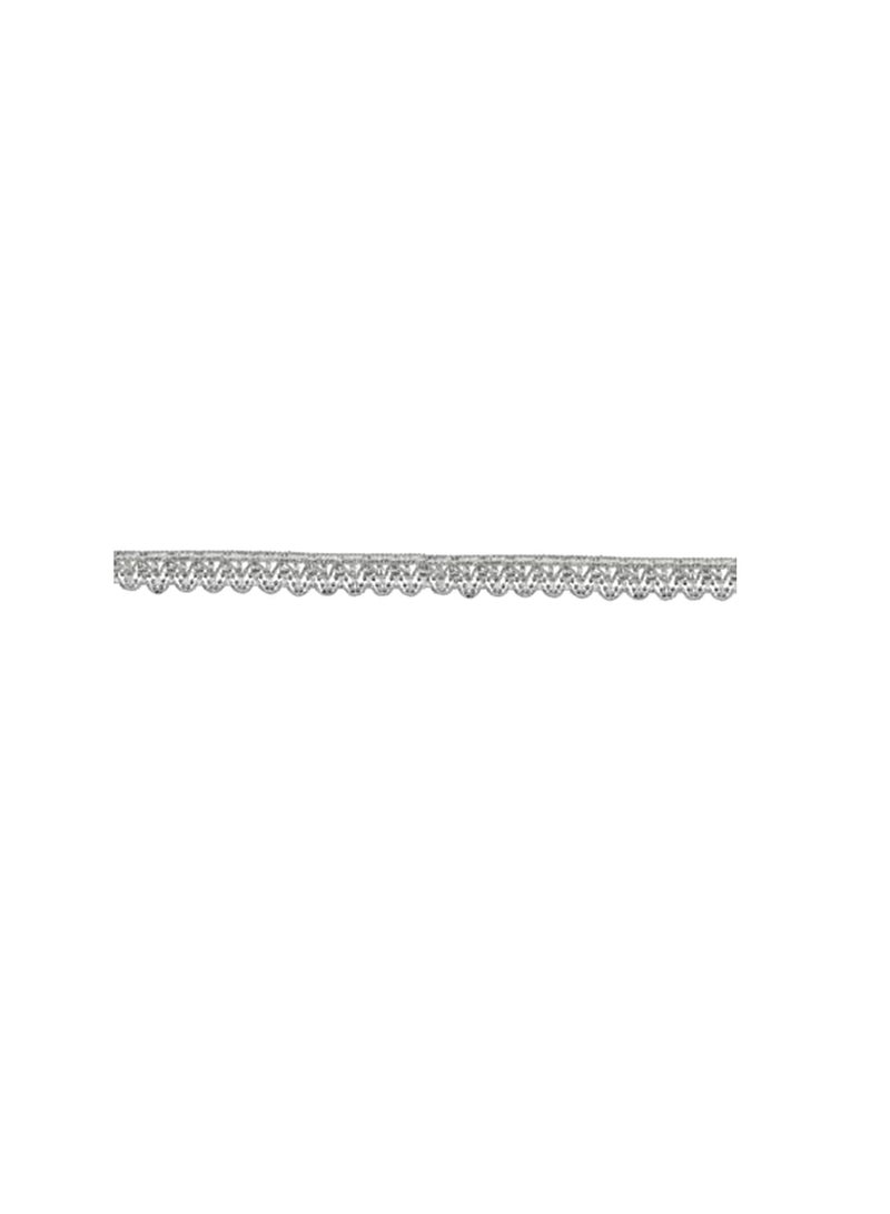 Deco Trims Pearl Scalloped Edge Trim 1in x 10yd Silver - Image 1
