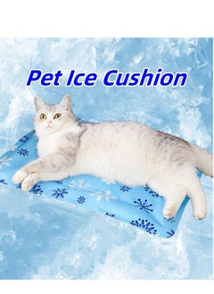 SINCHER SINCHER Summer Cooling Mat & Sleeping Pad Pet cooling mat- Cat Dog Cooling Mat,RReversible Cold Gel Cooling Pads Safe Physical Cooling Dog Kennel,Sofa,Floor Washable Summer Pet Pads (60*90CM Azure)  - Image 3