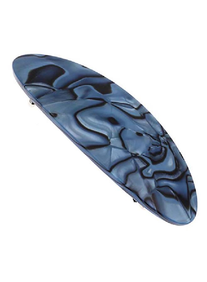 CAMILA Paris Cp2984 French Hair Barrette Clip Handmade Oval Blue Strong Hold Grip Hair Clips For Women No Slip Rubberized Metal Closure Durable Styling Girls Hair Accessories Made In France - Image 2