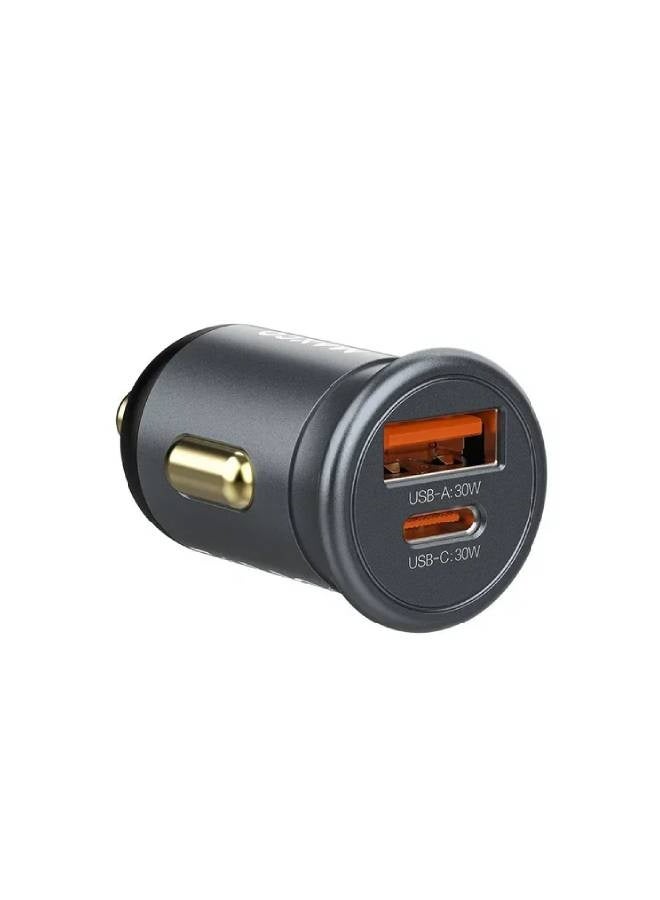 ماكس اند كو شاحن سيارة سريع Maxco MQ06 بقوة 30 واط PD3.0 مع منفذي USB-A و USB-C، أسود - Image 3