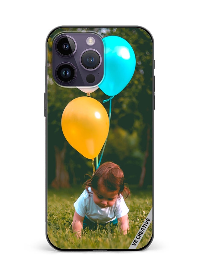 VR CREATIVE Protective Case Cover For Apple iPhone 15 Pro Boy With Balloons Design Multicolour - Image 1