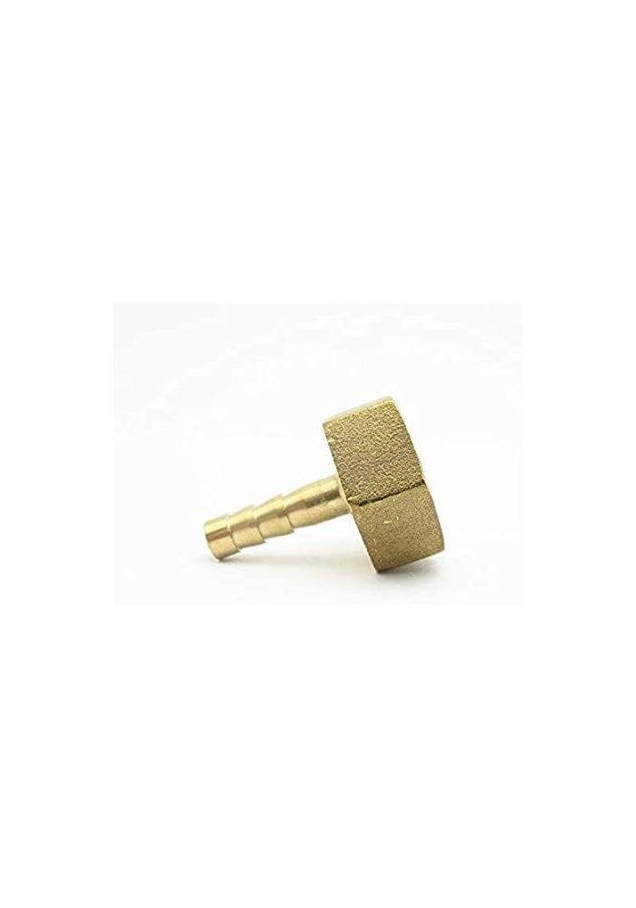 AQ AQSON AQSON 8mm Hose Barb x 1/2" BSP Female Thread Brass Pipe Fitting Nipple Coupler Connector Adapter - Pack of 2 - Image 1