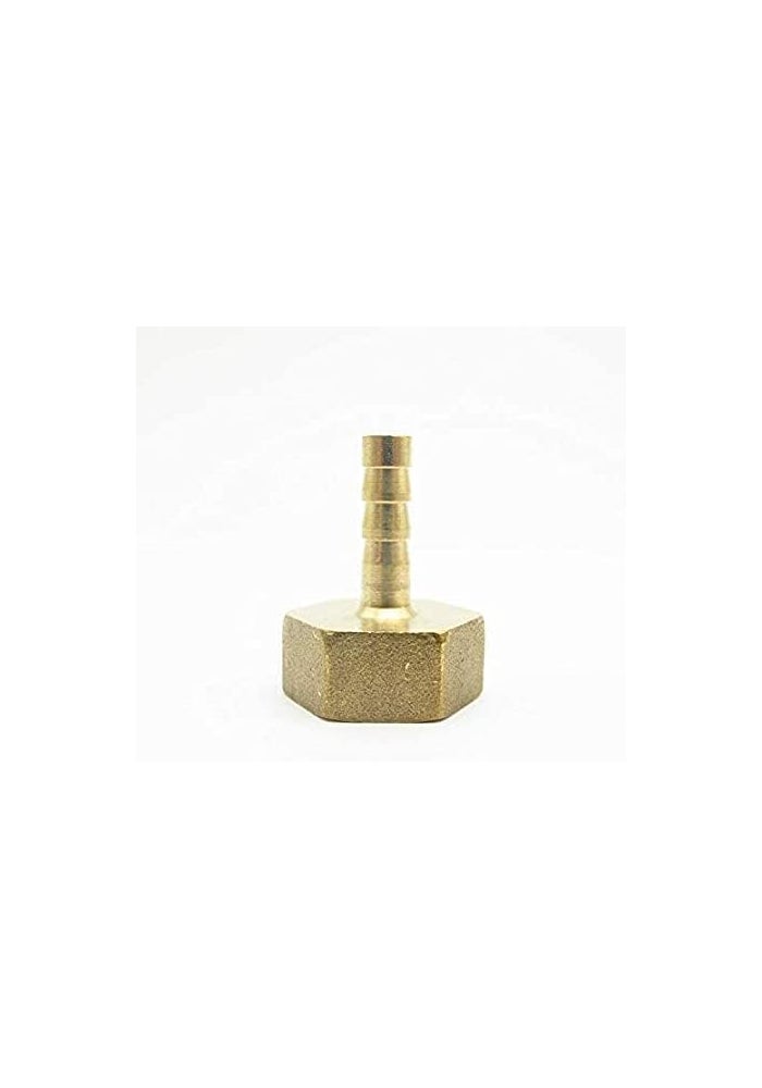 AQ AQSON AQSON 8mm Hose Barb x 1/2" BSP Female Thread Brass Pipe Fitting Nipple Coupler Connector Adapter - Pack of 2 - Image 2
