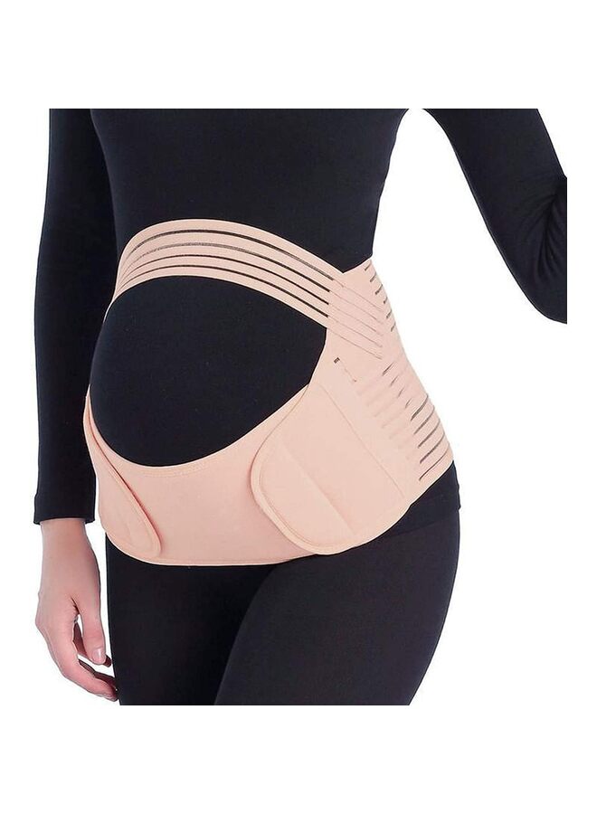 حزام الأمومة، حزام دعم 3 في 1 للحمل لآلام الظهر/الحوض/الورك، حزام دعم البطن للأمومة لدعم البطن أثناء الحمل/لون البشرة/مقاس XL - Image 3