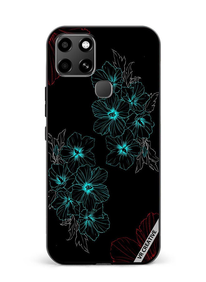 VR CREATIVE Protective Case Cover For Infinix Smart 6 Flower Design Multicolour - Image 1