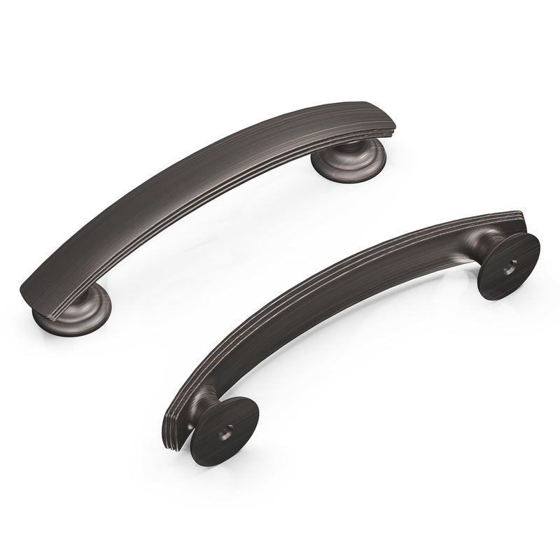 Hickory Hardware 1 Pack Solid Core Kitchen Cabinet Pulls Luxury Cabinet Handles Hardware for Doors Dresser Drawers 334 Inch 96mm Hole Center Vintage Bronze American Diner Collection