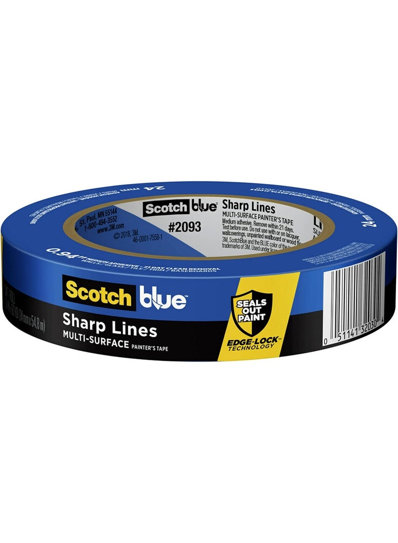 3M ScotchBlue Original Multi-Surface Painter's Tape, Blue, Paint Tape Protects Surfaces and Removes Easily, Painting for Indoor Outdoor Use, 0.94 Inches x 60 Yards, 1 Pc - Image 1