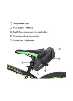 Loquat Water Repellent Bike Rear Seat Bag,Bike Pack, Bike Rack Bag Water Repellent Cycling Bike Rear Seat Bag Bike Trunk Cargo Pack Road Bike Carrier Bag  - Image 5
