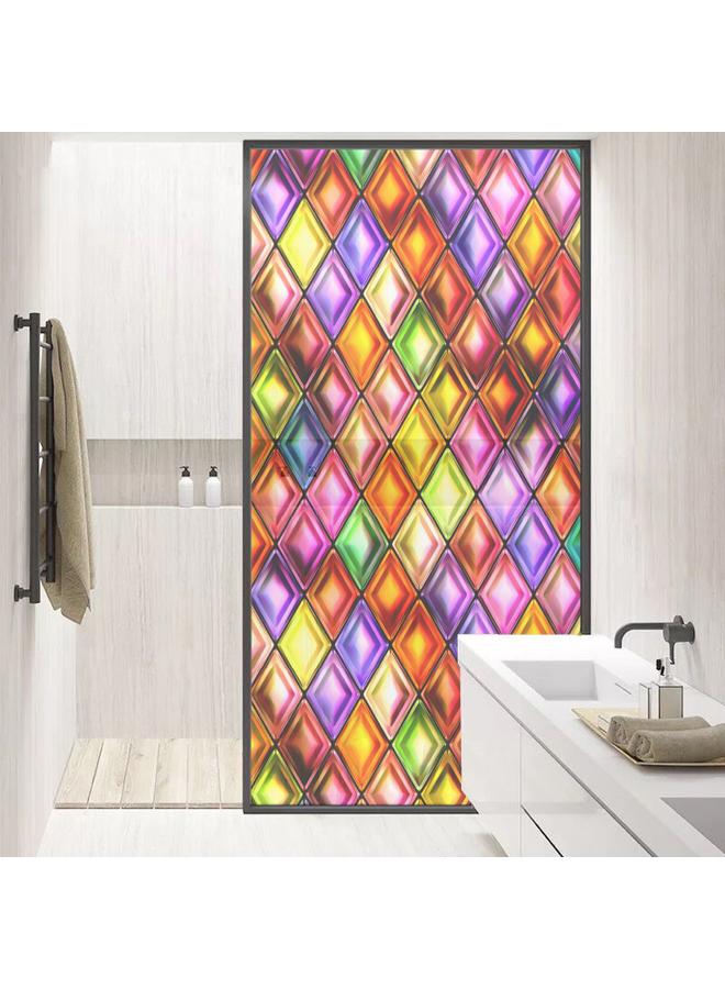 Bluejw 45*58cm Semi-transparent Glass Electrostatic Stickers Home Frosted Window Film Bathroom Bathroom Glass Sliding Door And Window Stickers - Image 1