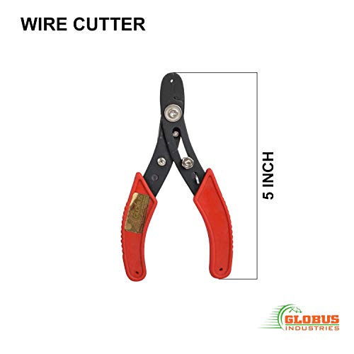 GLOBUS 803 Home Hand Tool KIT Pack of 3 PCS (8" PLIER, 1/2 LBS Hammer, 6" Wire Stripper) with Tool KIT Bag - Image 5