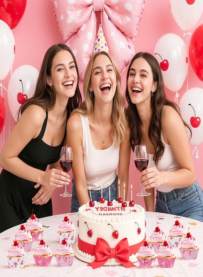 جلافاتريكس 200 قطعة من أغطية الكب كيك الوردية المزينة بفيونكات، أكواب خبز ورقية مزينة بفيونكات، أغطية كب كيك قياسية، أغطية كب كيك لتزيين الكيك والحلويات، مثالية لحفلات استقبال المولود الجديد، وحفلات الزفاف، وأعياد الميلاد ذات الطابع الوردي. - Image 5