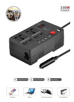 Generic Multi functional Car Power Inverter 300W 4 USB Port 4 Socket  - Image 1