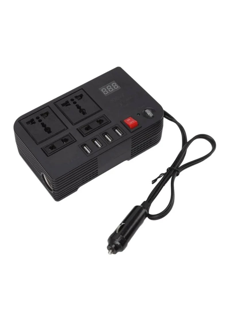 Generic - Multi functional Car Power Inverter 300W 4 USB Port 4 Socket - Image 1