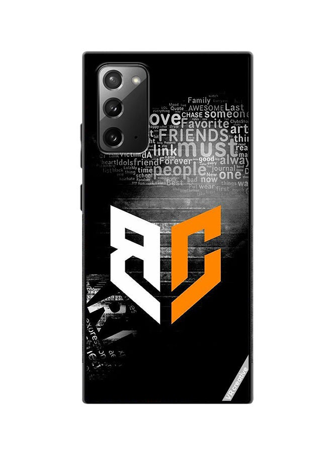 VR CREATIVE Protective Case Cover For Samsung Galaxy Note20 5G Bg Logo Design Multicolour - Image 1