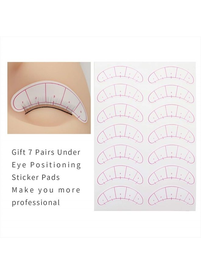 EMEDA 25 Pairs Practice Lashes for Lash Extensions Training Eyelash Extension Practice Lash Strips to Make Own Lashes Thin Band 8mm Mimic Natural Eyelash for Mannequin Head by EMEDA - Image 4