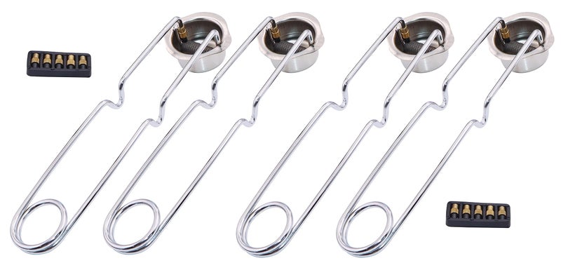 METER STAR 4 pcs Flint Spark Torch Igniter Single Flint Spark Lighter for Propane Torch Striker with 10pcs Flints - Image 1