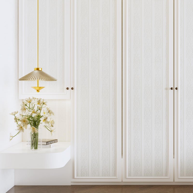 JiffDiff Wallpaper Peel and Stick Textured,3D Embossed Wall Paper Stick on Wallpaper Modern Waterproof Self Adhesive Contact Paper(17.3" x 120") - Image 4