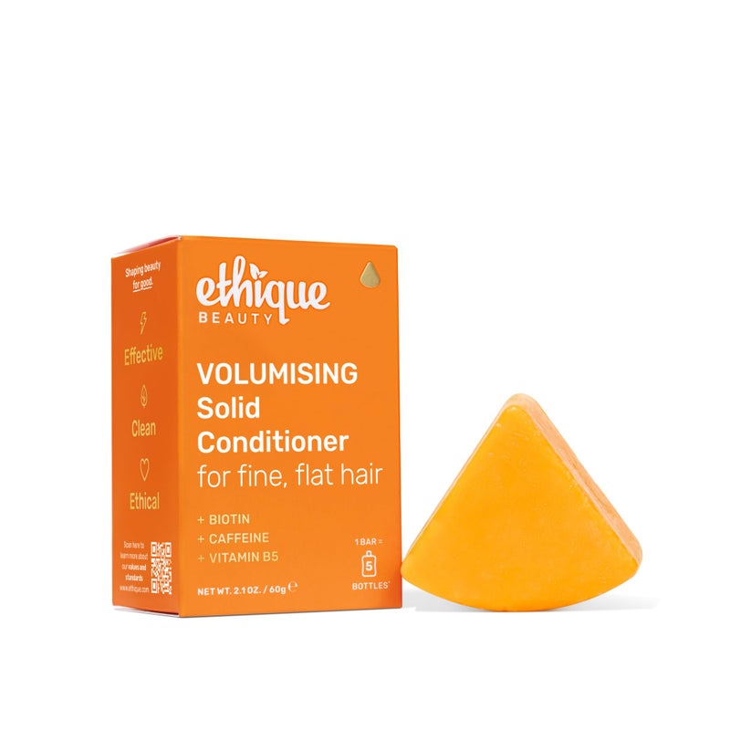 Ethique Volumizing Conditioner Bar with Biotin for thin, fine hair - Plastic-Free, Vegan, Cruelty-Free, 2.12 oz - Image 1