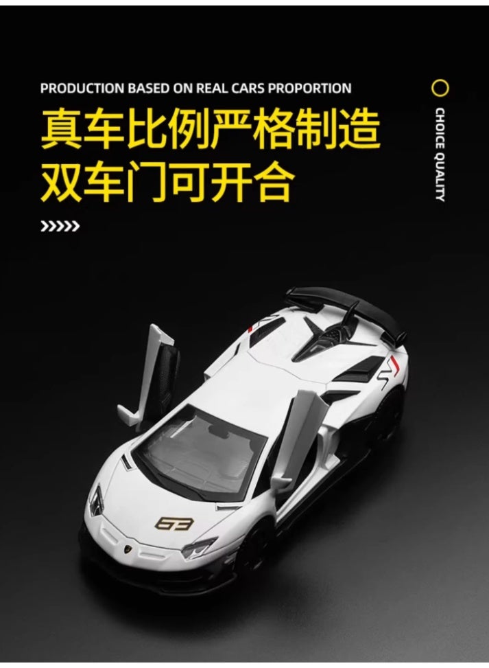 نموذج سيارة بي إم دبليو M6 GT3 بمقياس 1:44 مصنوع من معدن الزنك مع صندوق عرض أكريليكي - Image 5