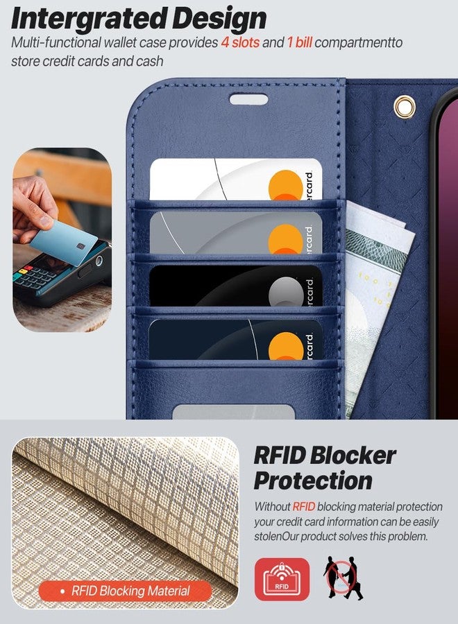 OCASE for iPhone 16 Plus Case, Detachable 2 in 1 PU Leather Wallet Case with RFID Blocking, Wireless Charging, Card Holders, Kickstand, Shockproof Removable Phone Cover, Blue - Image 5