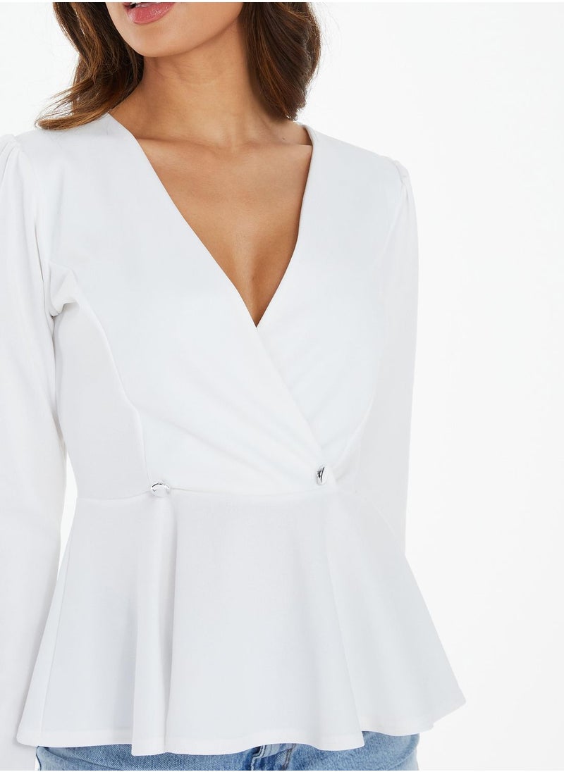 QUIZ V-Neck Tiered Top  - Image 3