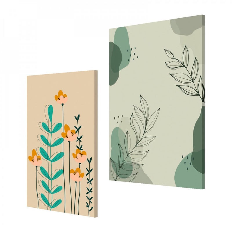 Marktna Abstract double canvas painting - Image 2